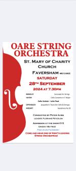 Oare Orchestra concert 28 September